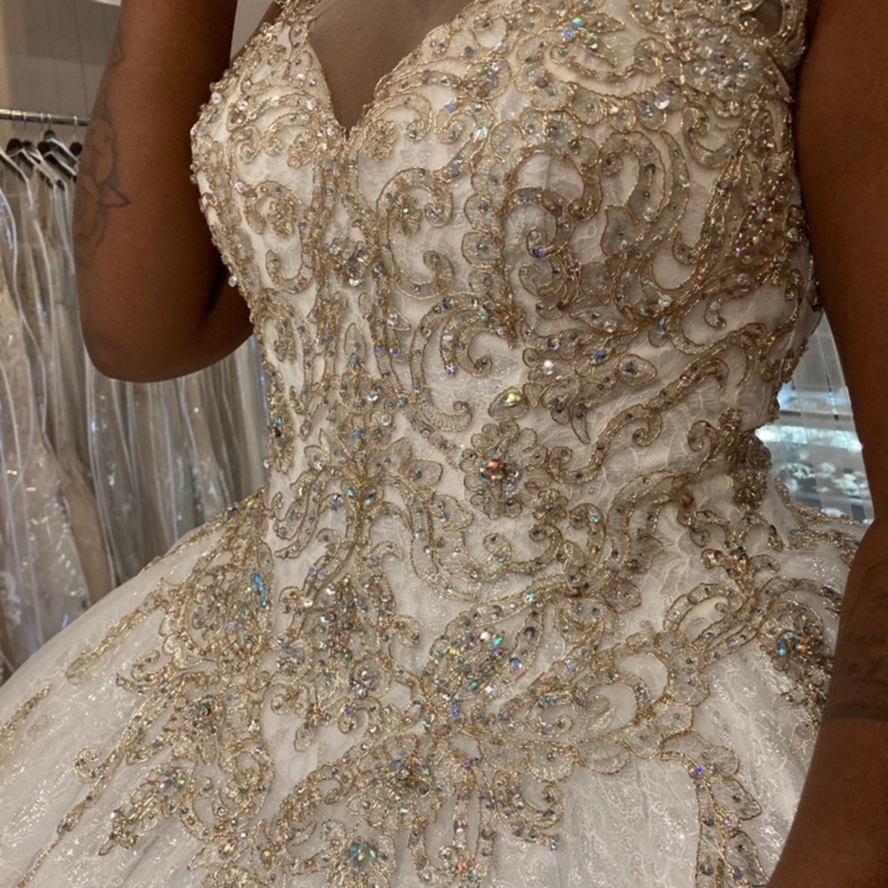 A beautiful wedding gown